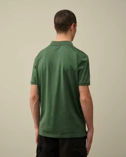 C.P. Company 70/2 Mercerized Jersey Polo Shirt Duck Green Outlet