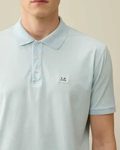 C.P. Company 70/2 Mercerized Jersey Polo Shirt Starlight Blue Discount
