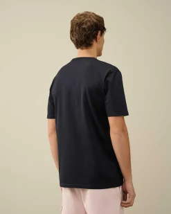 C.P. Company 70/2 Mercerized Jersey T-Shirt Total Eclipse-Blue Cheap