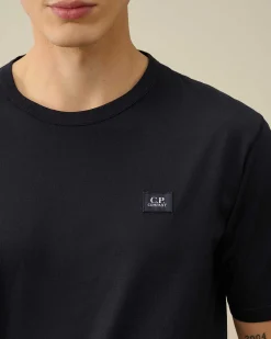 C.P. Company 70/2 Mercerized Jersey T-Shirt Total Eclipse-Blue Cheap