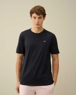 C.P. Company 70/2 Mercerized Jersey T-Shirt Total Eclipse-Blue Cheap