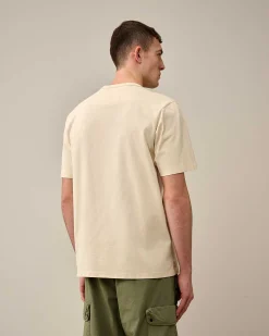 C.P. Company 30/2 Mercerized Jersey Twisted British Sailor T-Shirt Pistachio Shell-Beige Online
