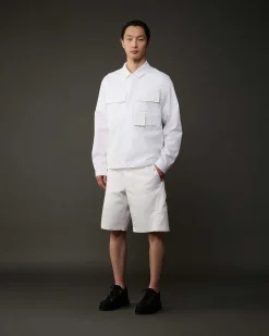 C.P. Company Metropolis Series Gabardine Pockets Shirt White Fashion