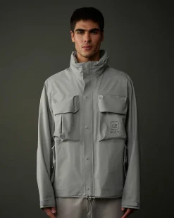 C.P. Company Metropolis Series Gore-Tex Infinium Utility Jacket Drizzle Grey Flash Sale