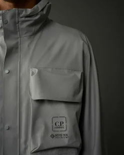 C.P. Company Metropolis Series Gore-Tex Infinium Utility Jacket Drizzle Grey Flash Sale