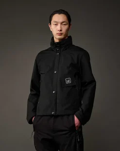 C.P. Company Metropolis Series Hyst Stand Collar Jacket Black Cheap