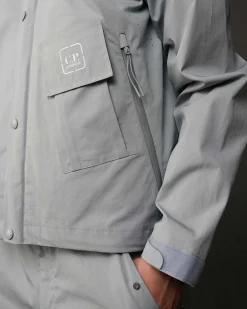 C.P. Company Metropolis Series Hyst Stand Collar Jacket Drizzle Grey Cheap