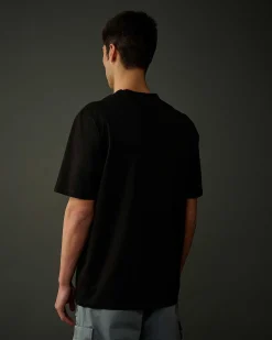 C.P. Company Metropolis Series Mercerized Jersey Logo Print T-Shirt Black Sale