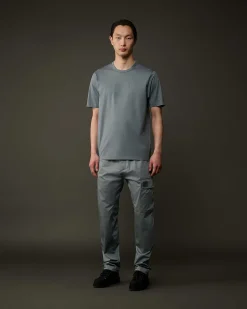C.P. Company Metropolis Series Mercerized Jersey Logo Badge T-Shirt Turbulence-Grey Best Sale