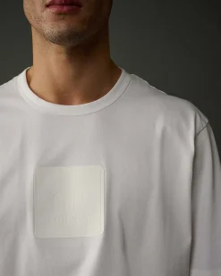 C.P. Company Metropolis Series Mercerized Jersey Logo Badge T-Shirt White Sale