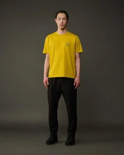 C.P. Company Metropolis Series Mercerized Jersey Logo Graphic T-Shirt Sulphur-Yellow Clearance