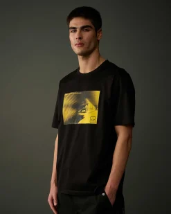 C.P. Company Metropolis Series Mercerized Jersey Graphic Metro T-Shirt Black Best Sale
