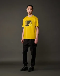 C.P. Company Metropolis Series Mercerized Jersey Graphic Metro T-Shirt Sulphur-Yellow Outlet