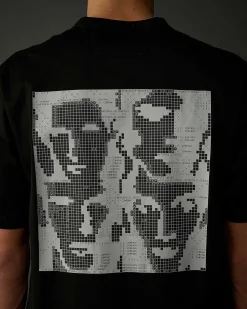 C.P. Company Metropolis Series Mercerized Jersey Graphic Face T-Shirt Black Best