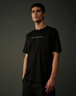 C.P. Company Metropolis Series Mercerized Jersey Graphic Face T-Shirt Black Best