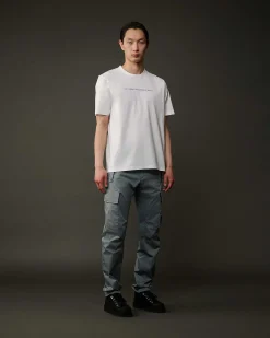 C.P. Company Metropolis Series Mercerized Jersey Graphic Face T-Shirt White Fashion