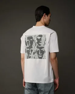C.P. Company Metropolis Series Mercerized Jersey Graphic Face T-Shirt White Fashion