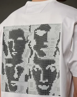C.P. Company Metropolis Series Mercerized Jersey Graphic Face T-Shirt White Fashion