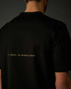 C.P. Company Metropolis Series Mercerized Jersey Graphic T-Shirt Black Flash Sale