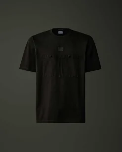 C.P. Company Metropolis Series Mercerized Jersey Pocket T-Shirt Black Store