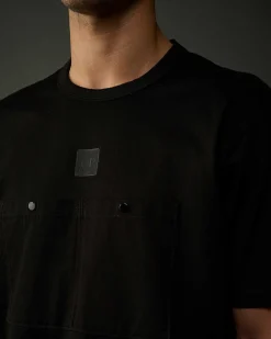 C.P. Company Metropolis Series Mercerized Jersey Pocket T-Shirt Black Store
