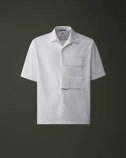 C.P. Company Metropolis Series Short Sleeved Gabardine Shirt White New
