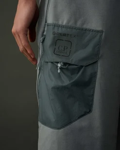 C.P. Company Metropolis Series Stretch Fleece Mixed Cargo Shorts Turbulence-Grey Shop