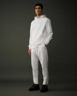 C.P. Company Metropolis Series Stretch Fleece Sweatpants White Clearance