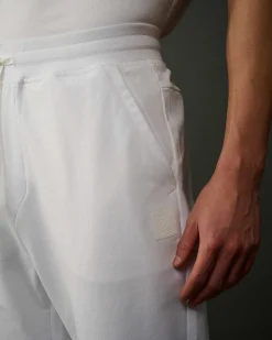 C.P. Company Metropolis Series Stretch Fleece Sweatpants White Clearance