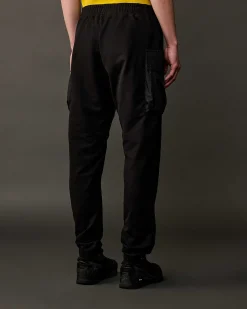 C.P. Company Metropolis Series Stretch Fleece Mixed Cargo Sweatpants Black Store