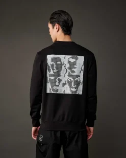 C.P. Company Metropolis Series Stretch Fleece Graphic Sweatshirt Black Fashion