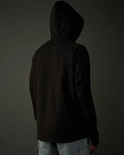 C.P. Company Metropolis Series Stretch Fleece Hoodie Black Clearance