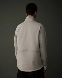 C.P. Company Metropolis Series Stretch Fleece Sweatshirt Drizzle Grey New
