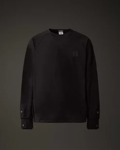 C.P. Company Metropolis Series Stretch Fleece Pocket Sweatshirt Black Outlet