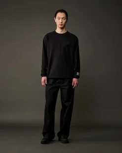 C.P. Company Metropolis Series Stretch Fleece Pocket Sweatshirt Black Outlet