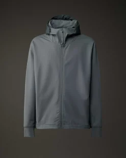 C.P. Company Metropolis Series Stretch Fleece Mixed Zipped Hoodie Turbulence-Grey Online