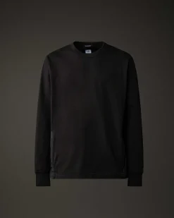 C.P. Company Metropolis Series Stretch Fleece Mixed Pocket Sweatshirt Black Sale