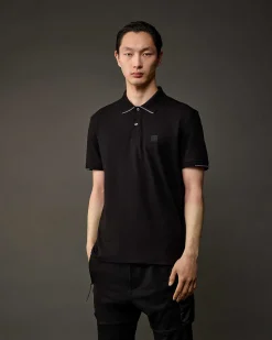 C.P. Company Metropolis Series Stretch Piquet Polo Shirt Black Fashion