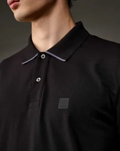 C.P. Company Metropolis Series Stretch Piquet Polo Shirt Black Fashion