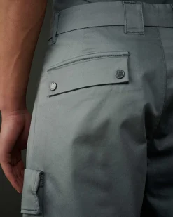 C.P. Company Metropolis Series Stretch Sateen Cargo Shorts Turbulence-Grey Clearance