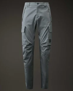 C.P. Company Metropolis Series Stretch Sateen Ergonomic Cargo Pants Turbulence-Grey Store