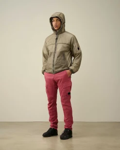 C.P. Company Nada Shell Hooded Jacket Goat-Grey Flash Sale