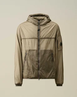 C.P. Company Nada Shell Hooded Jacket Goat-Grey Flash Sale