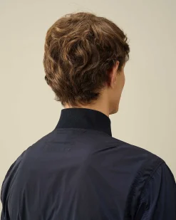 C.P. Company Nycra-R Bomber Jacket Total Eclipse-Blue Flash Sale