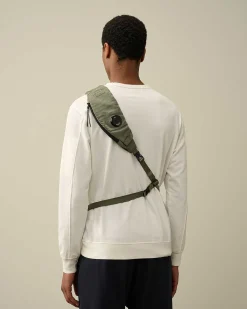 C.P. Company Nylon B Crossbody Rucksack Agave Green Clearance