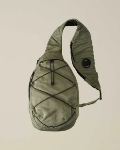 C.P. Company Nylon B Crossbody Rucksack Agave Green Clearance