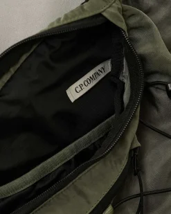 C.P. Company Nylon B Crossbody Rucksack Agave Green Clearance