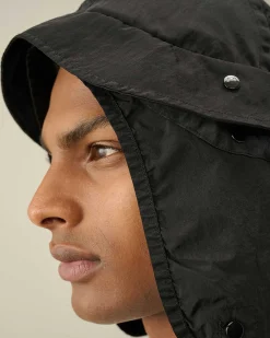 C.P. Company Nylon B Neck Flap Bucket Hat Black Best Sale