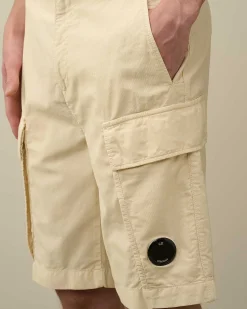 C.P. Company Ottoman Cargo Shorts Pistachio Shell-Beige Shop