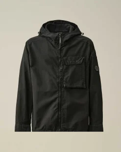 C.P. Company Ottoman Hooded Shirt Black Online